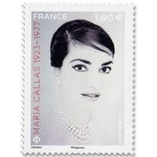 Centenaire De La Cantatrice Maria Callas Année 2023 N° 5723 Yvert Et Tellier Luxe