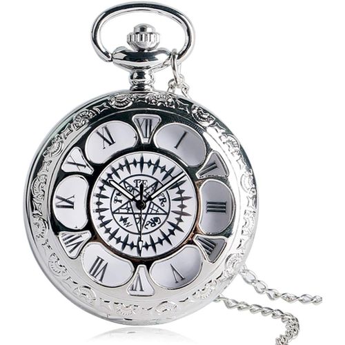 Nouvelle Animation Chaude Kuroshitsuji Black Butler Sebastian Thème Quartz Pendentif Montre De Poche Avec Collier Chaîne Cadeau Aux Garçons