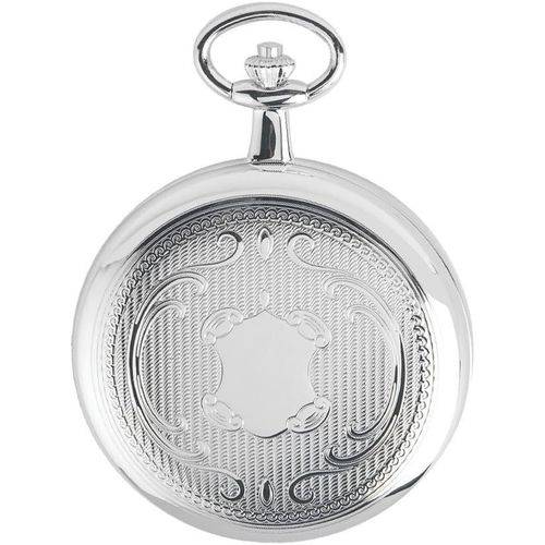 - Montre À Gousset En Laiton Argenté - Homme