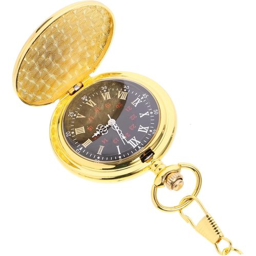 1 Pc Montre De Poche Nombre Double Montre De Char Rétro Montre Gousset Ancienne Sangle Magnétique Pour Écouteurs Montre Gousset Vintage Avec Chaine Chargeur Mini Or Montre Enfant