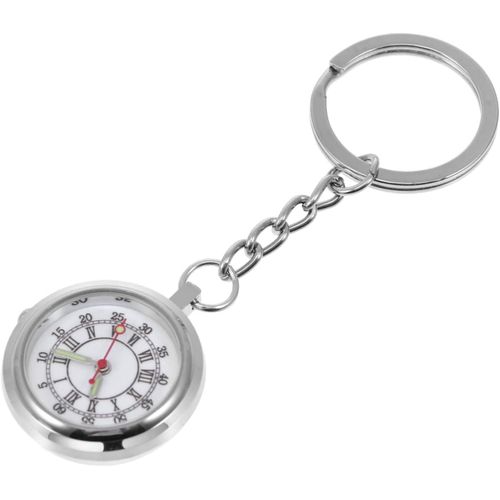 Montre De Poche Épingle Anneaux Femmes Pendentif Montre À Quartz Montre Gousset Porte-Clés Oeillères Montre Vintage Stylo Lumière Allaitement Silver Miroir En Verre Ordinaire