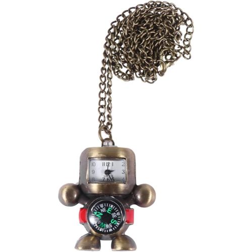 Montre De Poche Porte-Clés Montre Robot Montre De Poche Pour Hommes Montres De Poche Montre De Poche Avec Chaine Poche Robot Boussole Porte-Clés Robot Montre-Bracelet Bloc Élégante