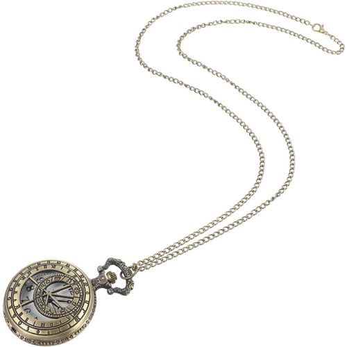 Montre De Poche Montre Chaine Vintage Collier Chaîne Collier Steampunk Pendentif De Montre À Chaîne Suspendue Hommes Collier De Poche Boucle Chaîne De Cou Épingles Un Verre