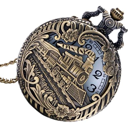 Partykindom 1 Pc Montre De Poche Collier Rétro Montre Gousset Et Chaine Homme Montre De Poche Ancienne Montres Pour Hommes Colliers Pour Hommes Montre Quartz À La Mode