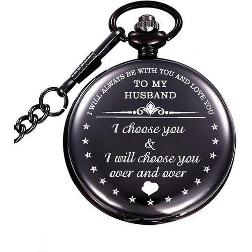 Montre De Poche Always My Friend Pour Papa ¿ Cadeau De Fête Des Pères Avec Chaîne Collier, Montre Gousset Classique Pour Homme, Souvenir Intemporel Pour Les Moments Spéciaux