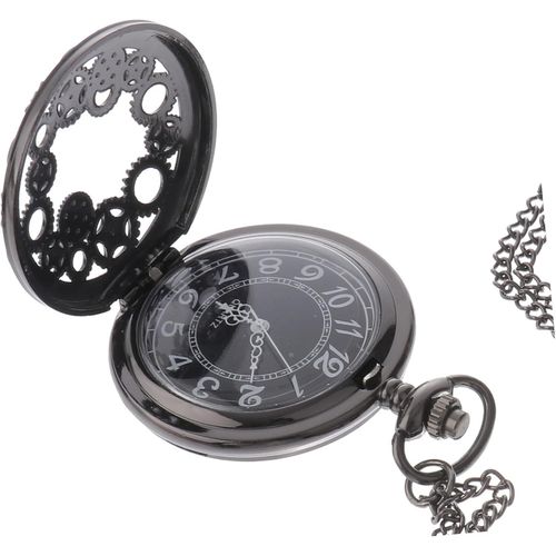 Montre De Poche Montres Numériques Pour Hommes Rétro Montre Gousset Ancienne Montre Homme Montre Collier Vintage Montres Pour Hommes Colliers Montre Chaine Vintage Plastique Black