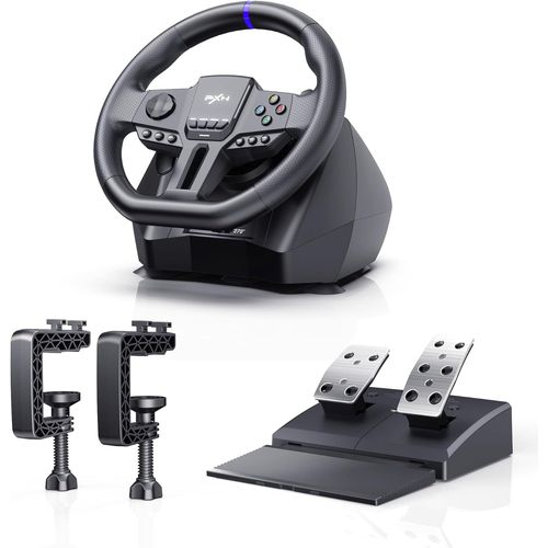 V900 Gen2 Volant Pc, Volant 270°/900° Et Pédales Avec Vibration, Volant Pour Ps4, Xbox One, Xbox Series X/S, Pc, Ps3, Switch
