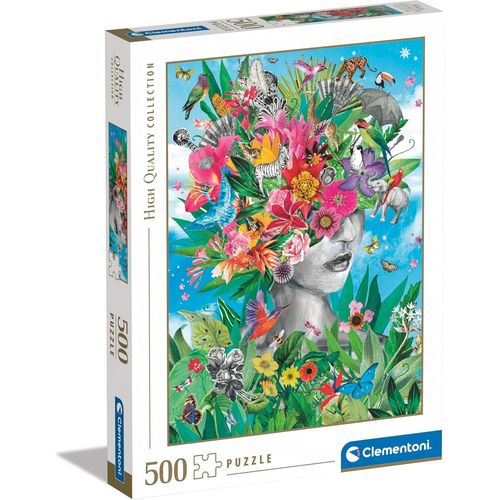 Puzzle - Head In The Jungle 500 Pièces - Puzzle Pour Adultes 14-99 Ans, Fabriqué En Italie, 35526