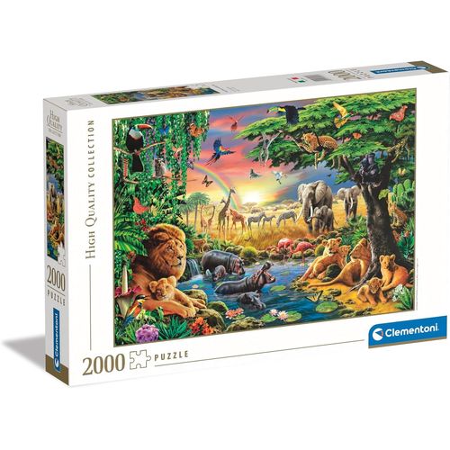Puzzle - La Savanne Africaine 2000 Pièces - Puzzle Pour Adultes 14 Ans - Jeu De Société - Fabriqué En Italie, 32081
