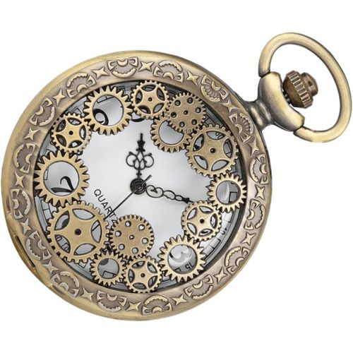 Montre De Poche Collier Vintage Chaîne Antique Vintage Collier Montre Pendentif Montre Gousset Ancienne Collier Fantaisie Montres Pour Hommes Poche Rétro Alliage Golden
