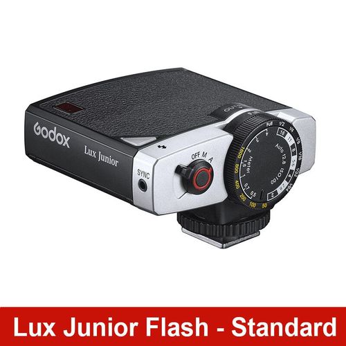 godox Lux Junior caméra Flash couleur rétro Speedlite GN12 7 niveaux déclencheur pour appareil photo Fujifilm Canon Nikon Olympus Sony - Type black