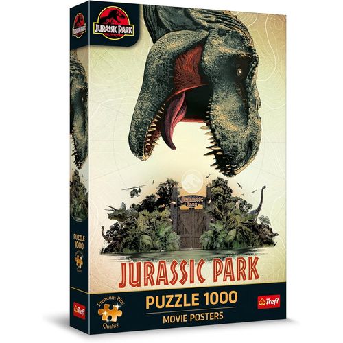 Premium Plus Quality - Puzzle Jurassic Park: Movie Posters - 1000 Pièces, Série De Puzzles Avec Les Personnages Favoris, Pour Adultes Et Enfants À Partir De 12 Ans