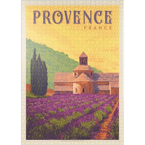 Mypuzzle France : Provence, Affiche Vintage - Premium 1000 Pièces Puzzle - Collection Spéciale Mypuzzle De Anderson Design Group