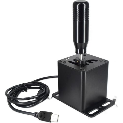 Usb Simulator Shifter - Compatible Avec Le Volant L Ogitech G29, G27, G25, G920, T300rs/Gt. Ce H-Shifter Idéal Pour Ats, Ets, Wrc Et Divers Jeux Sim Racing Sur Pc.