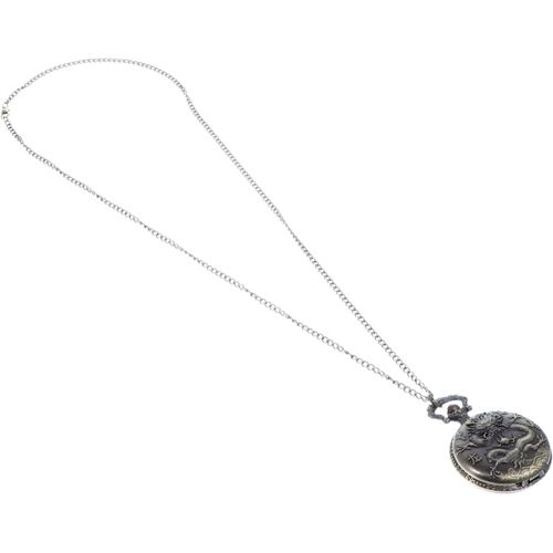 1 Pc Montre De Poche Montres Montre Homme Pendentif Montre Clip Montre Quartz Montre En Dragon Montre Collier Vintage Montre Gousset Ancienne Alliage