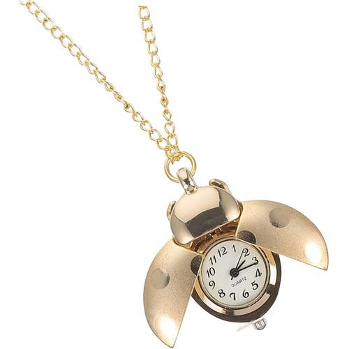 Montre De Poche Médaillon Mini Montre Clip Montres Chaîne De Poche Montre Scarabée Jouet Montre Suspendue Pendentif Montre Gousset Dragon Montre Vintage Hibou Quartz Golden