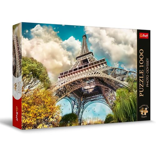 Premium Plus-Puzzle Photo Odyssey Quality Tour Eiffel À Paris, France-1000, Série Uniques, Pièces Parfaitement Assorties, Pour Adultes Et Enfants À Partir De 12 Ans, 10815, Multicolour