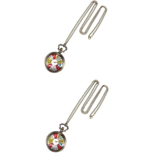2 Pièces Montre De Poche Quelques Colliers Montres-Bracelets Pour Hommes Succulentes Ice Watch Retro Montre Homme Montre Rétro Montre Gousset Ancienne Pendentif À Clapet