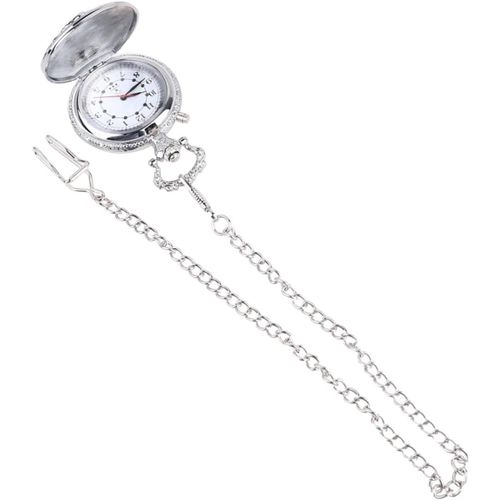 1 Pc Montre Gousset Ancienne Montre De Poche Numérique Montre De Poche Ronde Montre De Poche Manuelle Montres Numériques Pour Femmes Montre Vintage Montre De Poche Créative Silver