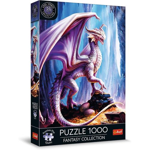 Premium Plus Quality - Puzzle Fantasy Collection : Gardien Du Trésor - 1000 Pièces, Série D¿Images Du Monde Fantastique, Anne Stokes, Pour Adultes Et Enfants À Partir De 12 Ans