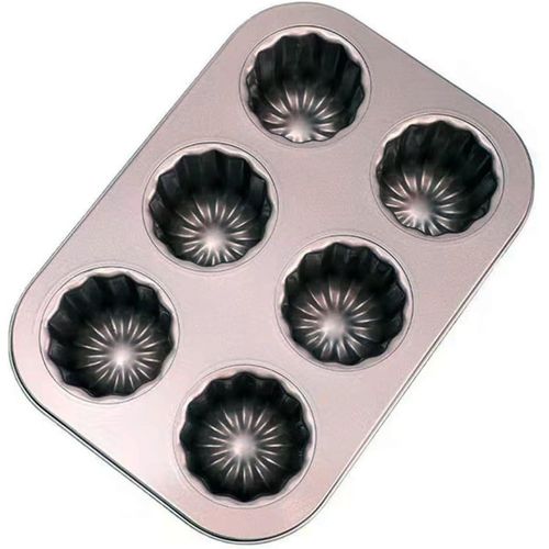 Cannele Moule À Pâtisserie En Acier Au Carbone Antiadhésif Moule À Cannelés Doré