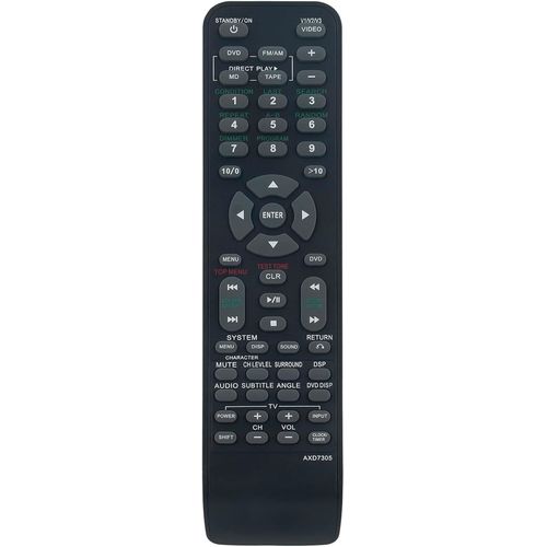 Remplacement De La Télécommande Axd7305 Convient Pour Pioneer Dvd Cd Tuner Powered Subwoofer Satellite Speaker Xv-Dv77 Xv-Dv88 S-Dv77S S-Dv88S S-Dv77St S-Dv88St S-Dv77Sw Htz-77Dv