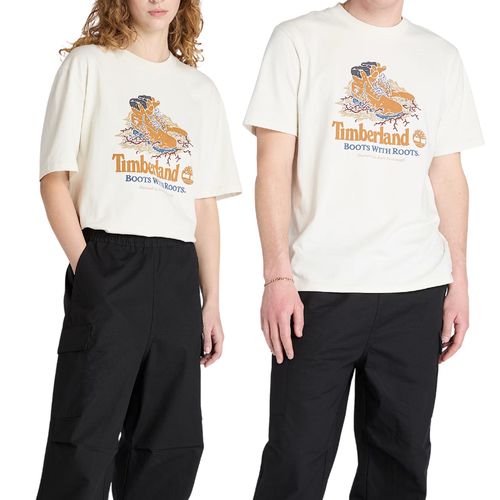 T-Shirt Front Boot Graphic Blanc - Tb0a6dj1cm9 - S