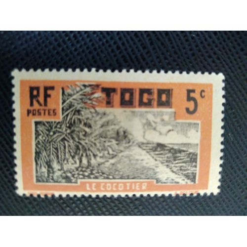 Timbre Togo Yt 127 Plantation De Noix De Coco 1924 (060309 )*