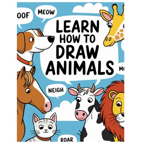 Learn To Draw Animals: Step-By-Step Drawing Guide For Kids | Fun And Easy Drawing Lessons For Beginners | Perfect For Boys & Girls Ages 4-8, 8-12