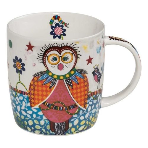 Maxwell & Williams Smile Style Boobook Tasse À Café, Mug, Coffret Cadeau, Porcelaine, Multicolore, 400 Ml, Di0095