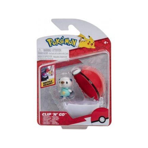 Coffret Pokemon Pokeball - Moustillon Et Sa Poké Ball - Pokéball - Clip 'n' Go - Figurine - Set Jouet Garçons + 1 Carte Animaux