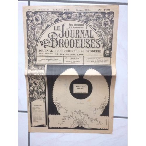 Le Journal Des Brodeuses 706 Janvier 1954