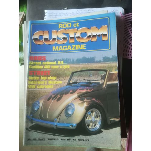 Rod Et Custom 31 De 1984 Cadillac 40,Corvette 63,Peugeot 403,Vw Cab