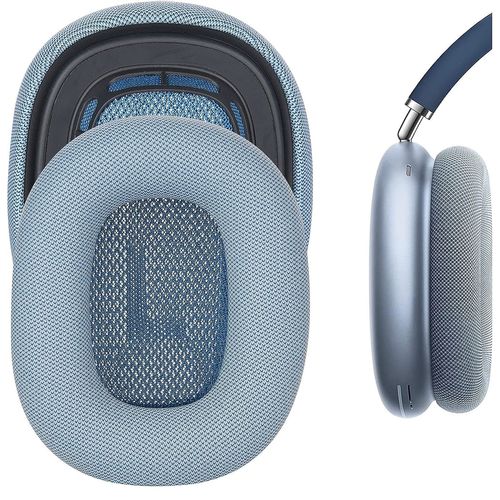 Coussinets de rechange en cuir protéiné pour casque AirPods Max(Bleu)