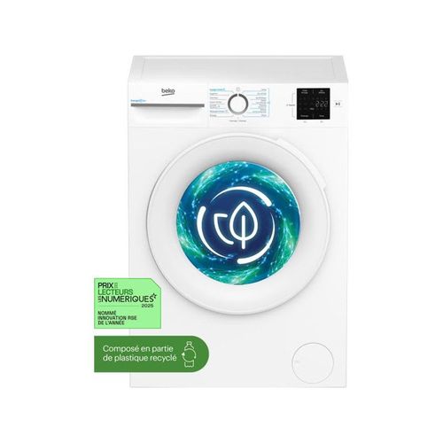 Machine à laver hublot Beko b300 BM0WT310211 - largeur : 60 cm - profondeur : 58 cm - hauteur : 84.5 cm - 65 litres - 10 kg - 1200 tours/min - blanc