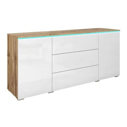 Commode Sarasota 142, Avec Tiroirs Et Portes, Nombre De Tiroirs: 3