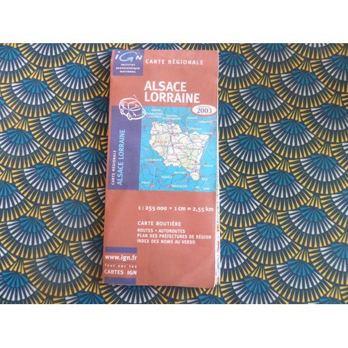Carte Ign -Alsace Lorraine