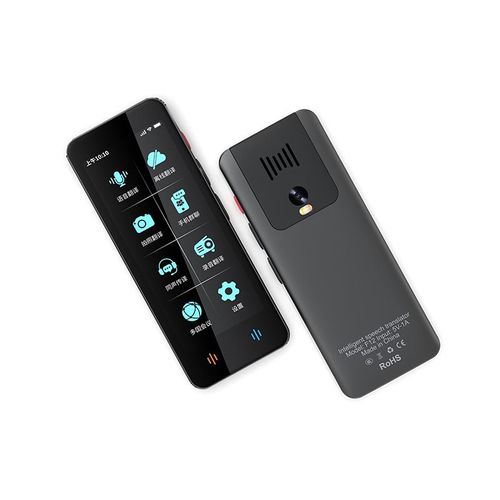 Appareil de Traduction Langue F12, Traducteur AI Intelligent de 142 Langues, Traduction Hors Ligne et Traduction Bidirectionnelle Instantanée (Gris - Gun)