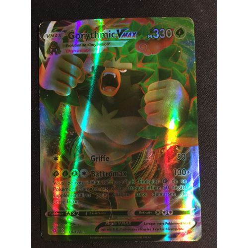 Carte Pokémon Vraie Française Gorythmic Vmax 018/192