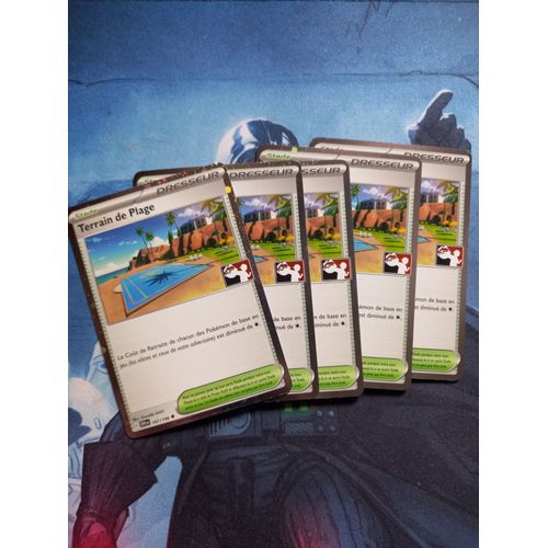 Lot X5 Foil Terrain De Plage (Pps4 Svi 167)Play! Pokémon Packs Récompense Quatrième Série