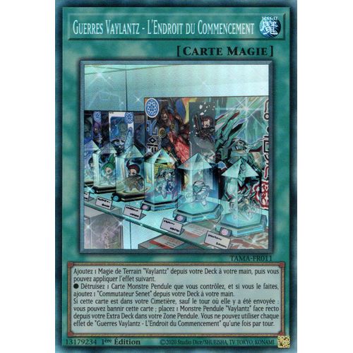 Yu Gi Oh Tama Fr011 Guerres Vaylantz L'endroit Du Commencement Collectors Rare