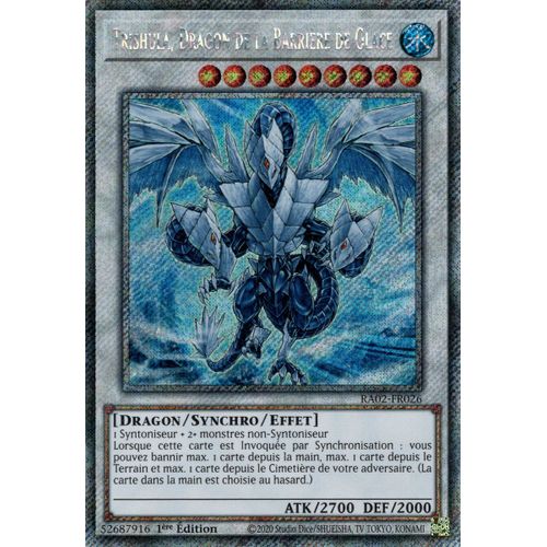 Yu Gi Oh Ra02 Fr026 Trishula Dragon De La Barrière De Glace Platinum Rare