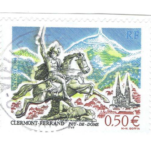 Timbre - 2004 France - Clermond-Ferrand - Puy De Dôme - 0,50 Euros
