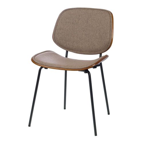 Chaise Atlanta Grise Noyer (Lot De 2)