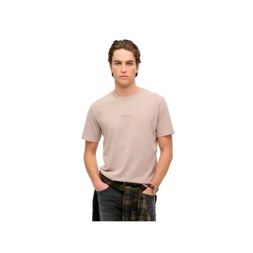 T Shirt Superdry Micro Graphique Homme Beige
