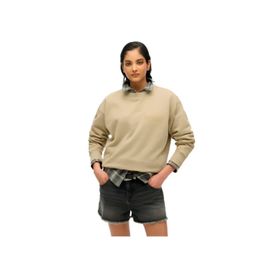 Sweat Superdry Varsity Loose Homme Beige