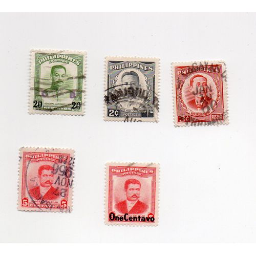 Philippines- Lot De 5 Timbres Oblitérés