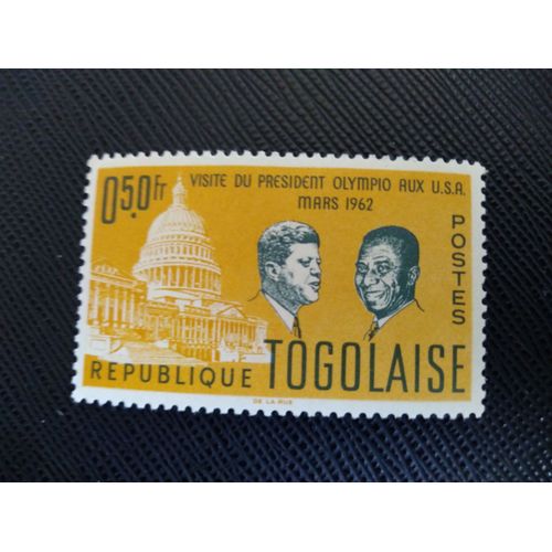 Timbre Togo Yt 365 Visite D'état De Sylvanus Olympio Aux États-Unis 1962 (060309 )*