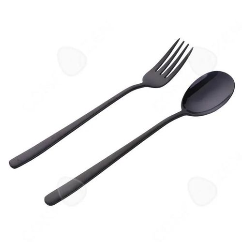 Couverts De Table Couverts De Table Acier Inoxydable Ménagère Inox Ensemble De Couverts 1 Set Comprend Fourchette Cuillère Noir