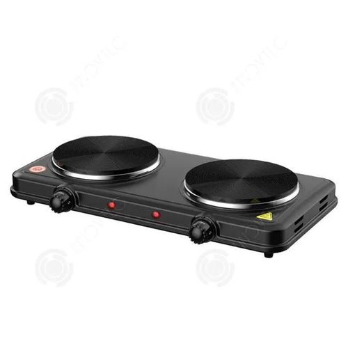 INN Plaque de cuisson plaque chauffante double 2000w 220v Plaque chauffante à induction multifonction pour la maison cuisinière noir